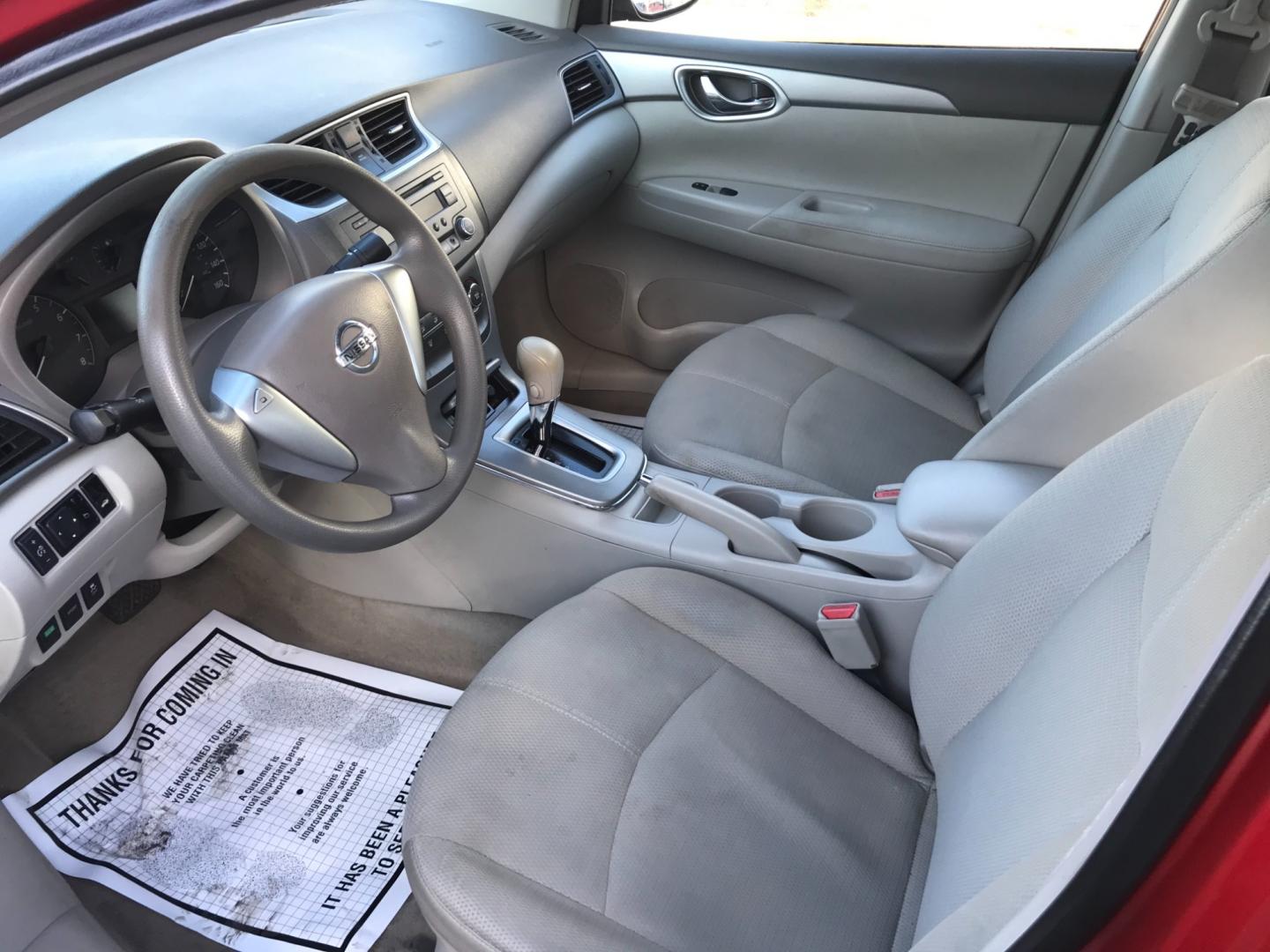 2013 Red /Beige Nissan Sentra S (3N1AB7AP2DL) with an 1.8 V4 engine, Automatic transmission, located at 577 Chester Pike, Prospect Park, PA, 19076, (610) 237-1015, 39.886154, -75.302338 - Photo#7